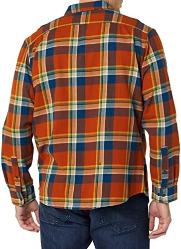 Essentials muška flanelna košulja s dva džepa s dugim rukavima