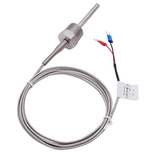 Termistorski senzor termoelementa od 2 m duljine i regulator temperature mjerača, 1/2 m, duljina sonde od 6 do 50 mm, temperaturni