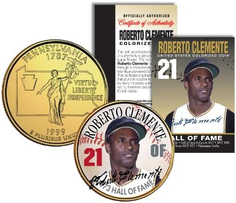 Roberto Clementehall iz slavnih legende Pennsylvania Quarter US Zlatni kovanik