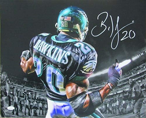 Brian Dawkins Eagles Potpisan/Autografirano 16x20 Photo JSA 146968 - Autografirane NFL fotografije
