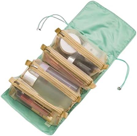 Toaletna torba naisicore, putopis kozmetička torba vodootporna mreža za šminku prijenosni kozmetički organizator s 4 odvojiva odjeljka