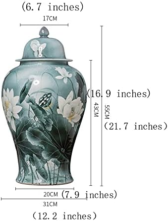 Namazi keramičke staklenke, čajne staklenke, staklenke za odlaganje u kineskom stilu, staklenke đumbira za dekor za uređenje doma ukrasna
