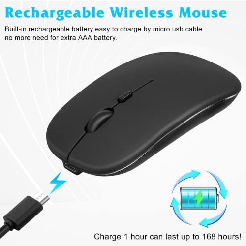 Bluetooth Punjiva miš za laptop HP 17 Bežična Bluetooth miš je dizajniran za laptop / PC / Mac / iPad pro / Računalo / tablet / Android