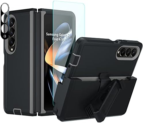 Conwoe za Samsung Galaxy Z preklop 4 5 g kućišta sa zaštitnikom zaslona, ​​zaštita od kapljice s teškim kapljicama/udarnim udarom TPU/Dvostruki