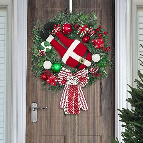 Valery Madelyn božićni snop, 24 -inčni božićni vijenac, 6ft Božićni vijenac za vanjske kuće ulaznih vrata ukrasi kamina kamin