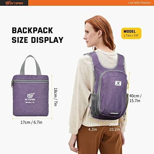 ; Planinarski ruksak od 10 litara, pakiranje laganog putnog ruksaka za žene i muškarce