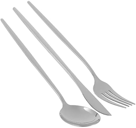 Bestonzon 4 Set Spoon Spoon Spoon Spoon Spoon Spoon Set od nehrđajućeg čelika žlica od nehrđajućeg čelika Metal Forks kućni pribor