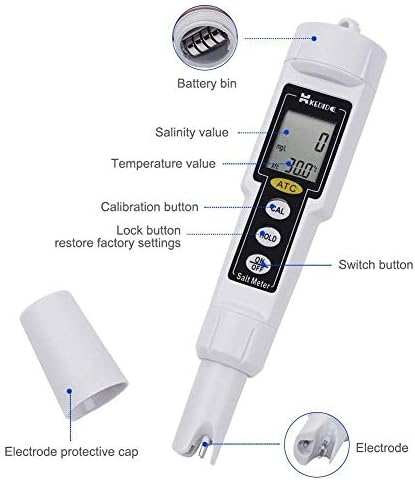 Y-lkun mjerač kvalitete vode precizan instrument CT-3081 vodootporna mjerača soli džepni olovka vrsta digitalni salinometar test vode