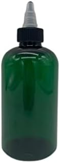 Prirodne farme 8 oz zeleni boston BPA Slobodne boce - 2 pakiranje praznih spremnika za ponovno punjenje - esencijalna ulja - aromaterapija
