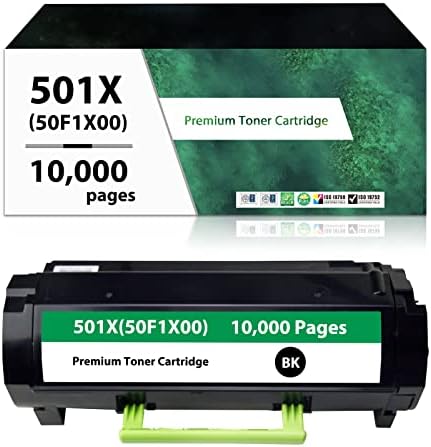 501X 50F1X00 Reciklirana toner za laserski pisač u boji Lexmark 50F1X00 501X za toner Lexmark MS610dn MS510dn MS510 MS410 MS610 MS415
