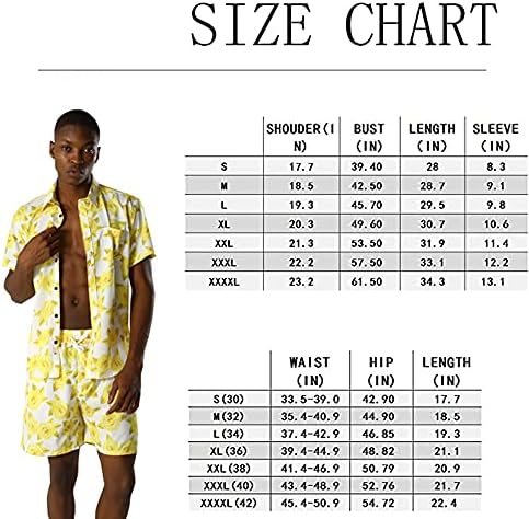 Muška havajska majica s printom u luksuznom stilu i kratki Kompleti odjeće za odmor od 2 komada, ležerna odijela za plažu s cvjetnim