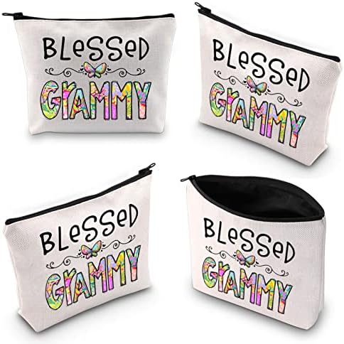 TOBGB Blagoslovljena grammy šminka torba Grammy poklon majka Dan poklon baka kozmetička torba baka rođendanski pokloni