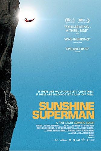 Sunshine Superman - 11 X17 originalni promo filmski plakat 2015 Dokumentarni film Rijetki Carl Boenish baza skakanje
