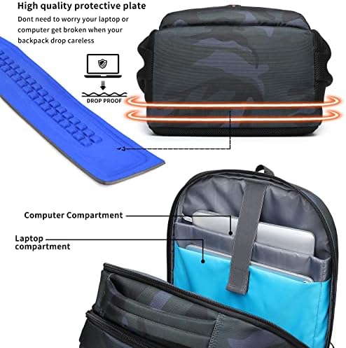 Ruksak za prijenosno računalo od 17 inča, poslovni protuprovalni tanki izdržljivi ruksak za fakultete s paketom za punjenje, torba