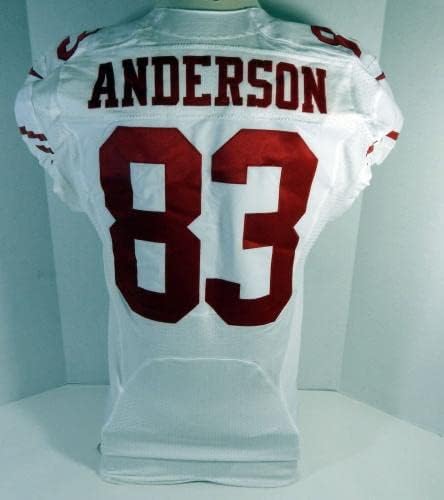 San Francisco 49ers Busta Anderson 83 Igra izdana White Jersey DP16493 - Nepotpisana NFL igra korištena dresova