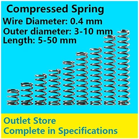 Kompresijske opruge prikladne su za većinu popravka i kompresija opruga rotora Povratak opruge Kompresija Promjer opruge od 0,4 mm,