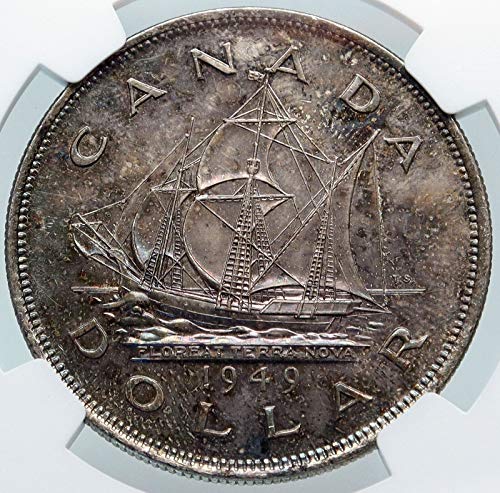 1949. CA 1949 Kanada UK King George VI brod Newfoundland A Coin MS 63 NGC