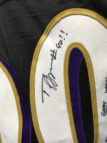 Trevor Pryce potpisana igra korištena 2007 Ravens Jersey Auto Ins 13 vreća CBM COA 1/1 - Autografirani NFL dresovi