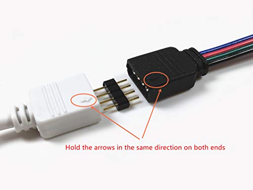 Hualand 4pcs/pakiranje bijelo 3M/9,84 ft 4 igle RGB ekstenzije kabel za produženje kabela kabela za produženje kabela za SMD 5050 3528