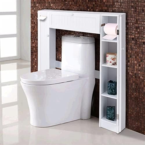 n/drvena bijela polica u ormaru za skladištenje toaleta Pod vrata ušteda kupaonice kupatila Kućni namještaj