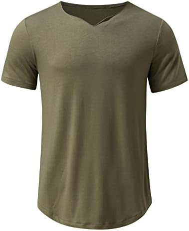 UBST muške ljetne majice s kratkim rukavima V vrat Solid Color Athletic Slim Fit majice za vježbanje Sports Basic Tee Tops