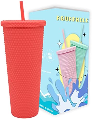 Aquaphile šalica sa slamnastim matiranim pukotinama s poklopcem PS PS za višekratnu upotrebu vode za putnicu kava s ledenom vodom boca