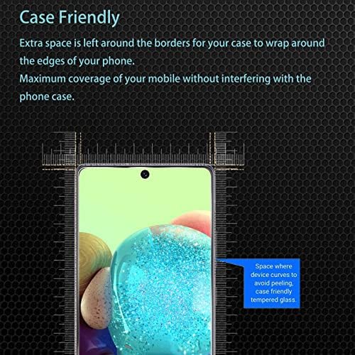 [3+ 2] Zaštitna folija za ekran Samsung Galaxy A71 4G /5G / 5G UW od 3 komada s zaštitu objektiva fotoaparata od 2 komada, kaljeno