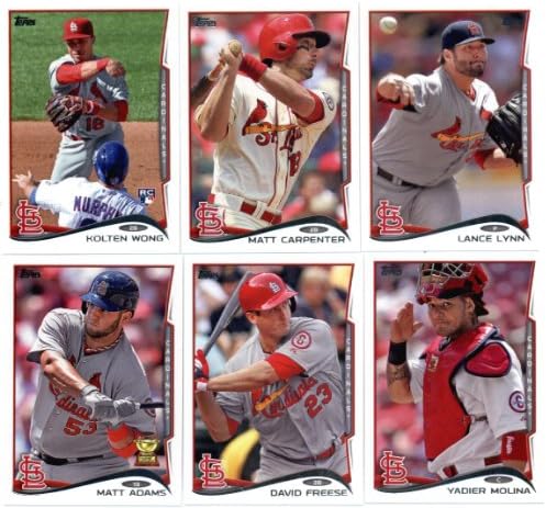 2012, 2013 i 2014 Topps St. Louis Cardinals Baseball Card Team Sets