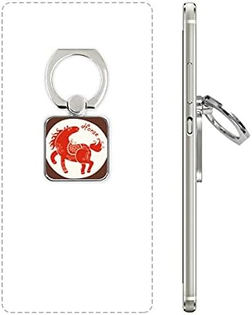 Godina konjske životinje Kina Zodiac Crveni kvadratni nosač mobitela, nosač nosača Univerzalnog poklona za podršku