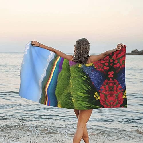 Obojeni cvjetni morski ispis mekani ultrafino vlaknasti ručnik za brzo sušenje, visoka ručnik za apsorpciju vode, prikladan za muškarce