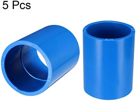 * 32mm ravni PVC cijevni priključak adapter plava 5kom