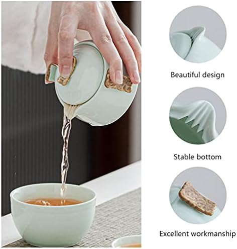 Cabilock Japanski čaj za čaj Vintage čajne šalice keramički putopis čaj Set prijenosni čajnik Infuser Set kungfu čaj set s čajnim šalicama