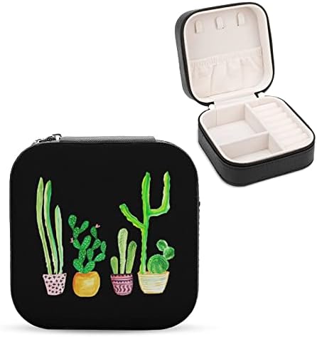 Kakti Cactus Mini nakit kutija PU kože Organizator Kutije za skladištenje Kutije za putovanje kući