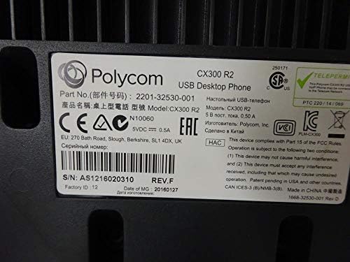 Polycom CX300 R2 USB stolni telefon za Microsoft
