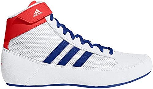 Adidas HVC cipela za hrvanje, bijela/plava/crvena, 13 američkih unisex malih klinaca