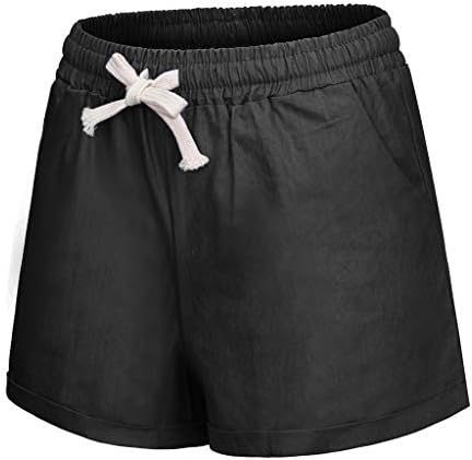Joggers for Women Women Bandge Pocket Široke kratke hlače Veličina nogu Sports Plus hlače čvrste hlače