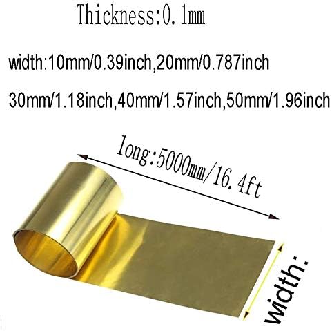 Umky mesingana ploča H62 mesingani lima metal tanke folije ploča Shim industrija kućni materijali debljina0,1 mm, dugačka 5000 mm metalna
