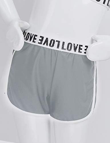Moily Girls dvodijelni atletska odjeća vrh kratkih rukava s plijenom kratkim hlačama za gimnastiku/ples/sport