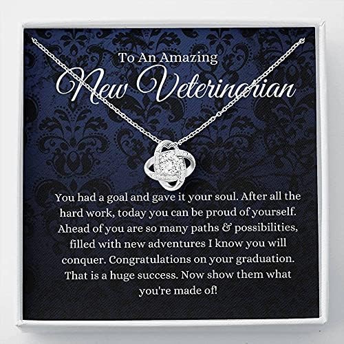 Personalizirani poklon nakita - Ljubavni čvor, poklon za diplomiranje veterinara, Poklon za veterinare, diplomirani poklon za veterinarsku
