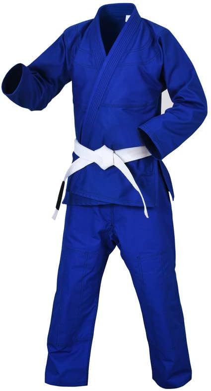 Knockout Fight Gear Brazilski jiu jitsu gi za muškarce i žene uniforme kimonos srednja težina, preshrunk sa slobodnim bijelim pojasom