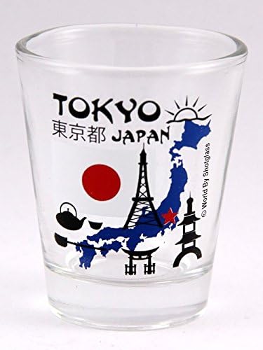 Tokio Japan orijentiri za kolaž za kolaž