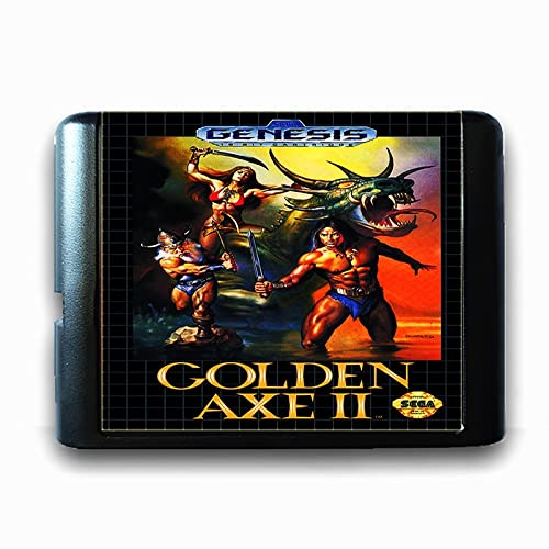 LKSYA Zlatna sjekira 2 za 16 -bitni SEGA MD kartica za igru ​​za Mega Drive for Genesis Video Game Console Pal USA Jap Jap