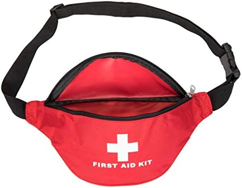 Jipemtra prva pomoć Fanny Pack torba za prvu pomoć Crvena torba za spasilačku torba Prazna torba za skladištenje prvog odgovora kompaktni