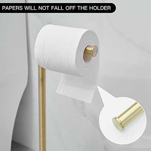 BWE kupaonica držač toaletnog papira Brushd Zlato SUS304 nehrđajući čelik RV moderni samostojeći toaletni papir držač valjaka za kupaonicu