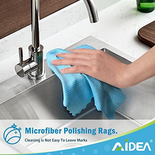 AIDEA krpe za čišćenje mikrovlakana, tkanina za čišćenje od 8pk-multi-namjera, krpa za čišćenje mikrovlakana, krpa za čišćenje prozora,