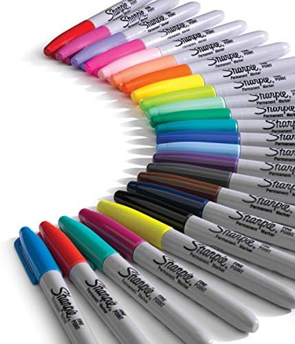 Sharpie Color Burst Trajne markere, fine točke, razne boje, 24 brojanja i trajne markere, portretne boje, fine točke, razne, 12 brojanja