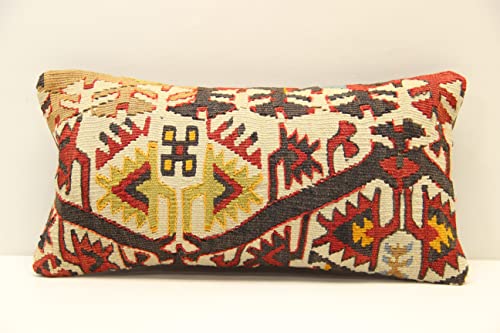 Chritmas Darovi Bacajte mini kilim jastuk 8x16 inčni moderni šareni jastuk na jastuku boho dizajn turskog jastuka za stolicu mali trendi
