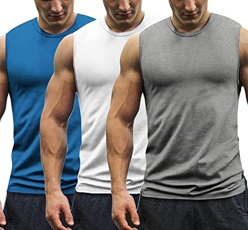 Coofandy muški 3 pakiranje tenk za vježbanje vrhovi teretana mišića tinejdžera bodybuilding fitnes fitness rukavice bez rukava majice