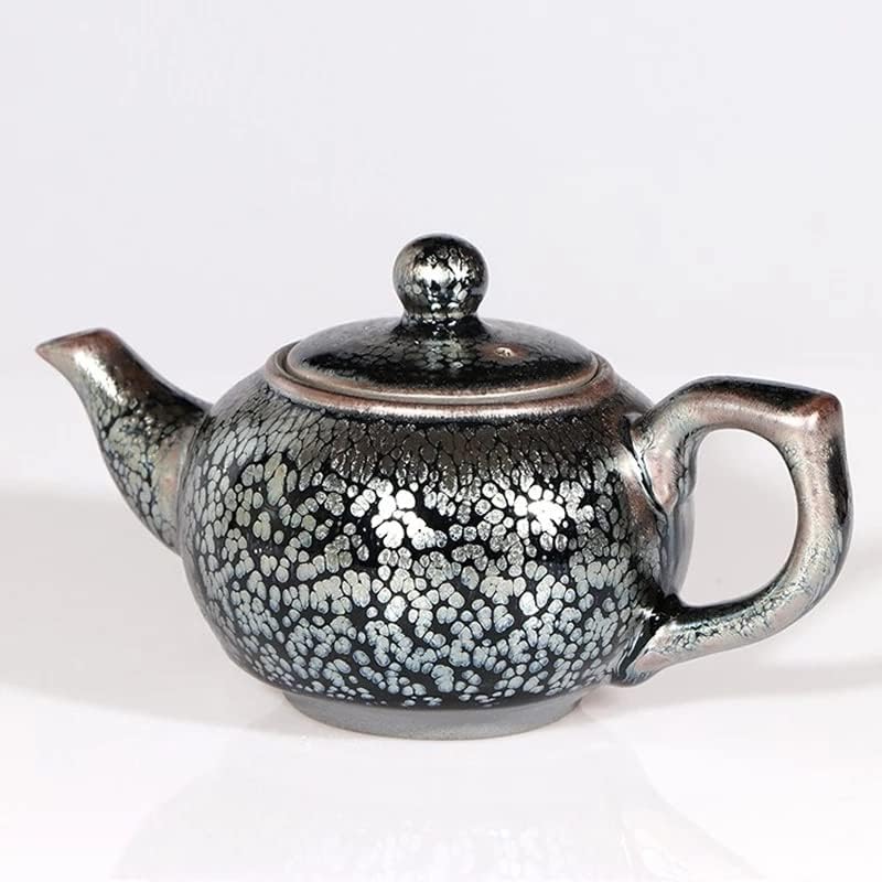 Nicedayfy 220 ml čajnik kineski čaj s odličnom Yuteki glazurom Jian Ware Kettle čaj za čaj od čajnika