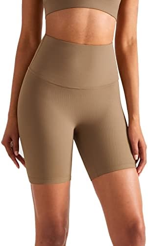 Altiland puna struja s visokim strukom joga biciklističke kratke hlače za žene atletske vježbe trčanja u teretani kratke hlače - 6